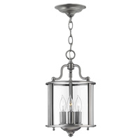 Mała lampa wisząca Gentry Pewter Pewter HK-GENTRY-P-S-PW Elstead Lighting