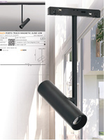 ALFA PORTO TRACK MAGNETIC 2LINE 12W CCT SWITCH DIM BK/BK Azzardo AZ6254