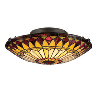 Plafon West End Vintage brąz QZ-WEST-END-F Elstead Lighting