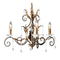 Żyrandol Amarilli Brązowy / Złota patyna Brązowe / Złota patyna AML3-BRONZE Elstead Lighting