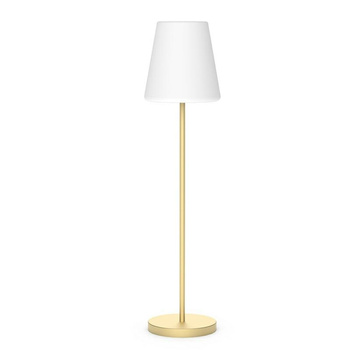 NEW GARDEN lampa podłogowa LOLA SLIM 180 SOLAR & BATTERY brass
