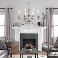 Żyrandol Rosalie Postarzane jasne złoto KL-ROSALIE8 Elstead Lighting