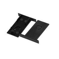 ALFA TRACK MAGNETIC EASYFIX STRAIGHT END CAP BK Azzardo AZ5687