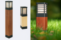 Drewniany słupek ogrodowy NORLYS HALMSTAD 1403BL Czarny 49cm