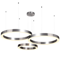 Lampa wisząca CIRCLE 60+60+80 LED nikiel na 1 podsufitce Step into Design ST-8848-60+60+80 nickel