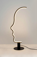 MOOSEE lampa stołowa FACE TABLE czarna