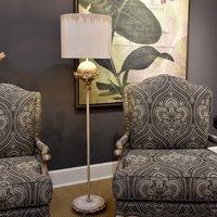 Lampa podłogowa Trellis Beżowa patyna / Płatki srebra FB-TRELLIS-FL Elstead Lighting