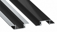 LUMINES Profil LED typ ZATI czarny lakierowany bez perforacji 3 m