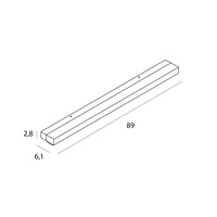 Kinkiet TRIO 10W, CZARNY, IP44, 3000K W0404D MAXLIGHT