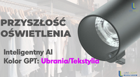 Reflektor AI Kolor GPT: Inteligentne Oświetlenie-Ubrania i Tekstylia ULTL401B UNILIGHT Biały