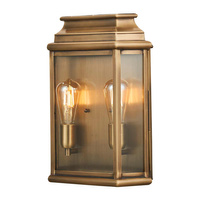 Duża latarnia naścienna St Martins Postarzany mosiądz Postarzany mosiądz ST-MARTINS-L-BR Elstead Lighting