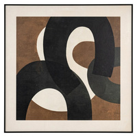 RICHMOND obraz EUPHORIA LEFT 80x80 cm     brązowy