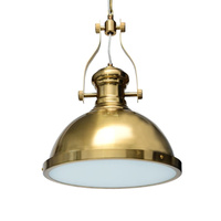 Lampa wisząca w stylu industrialnym retro E27 mosiężna ULFN243 Unilight