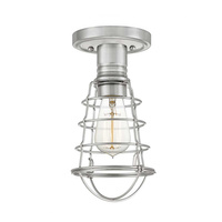 Półplafon Mixon Szczotkowany nikiel Szczotkowany nikiel QZ-MIXON-SF-BN Elstead Lighting