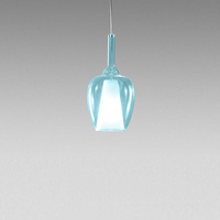 Lampa wisząca OFELIA BLU-TRASPARENTE FOFSB10M Gealuce