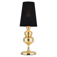 Lampa stołowa QUEEN złoto czarna 18 cm Step into Design MT-8046-18 black gold