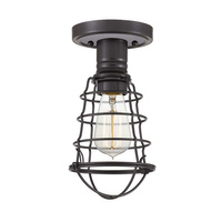 Półplafon Mixon Brąz palladiański Brąz palladiański QZ-MIXON-SF-PN Elstead Lighting