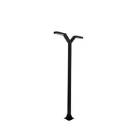 Lampa parkowa podwójna NORLYS TRYSIL PRO 1006BL 3000K 263cm DALI2 / NightDim Czarny