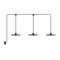 E-Snake EIVA Lampa zewnętrzna IP65 z 3 źródłami światła z podsufitką i kloszami Creative cables BPDE3MDR19-PDE3EL02NESM04DDNER