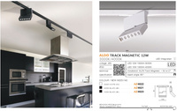 ALFA ALDO TRACK MAGNETIC 12W 3000K BK Azzardo AZ4621