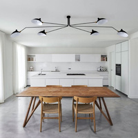 Lampa wisząca RAVEN MD21178-6 Minimalistyczna Oprawa W Kolorze Czarnym ADANI AD159
