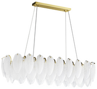 Lampa wisząca PIUMA LONG biała 100 cm Step into Design ST-6289-10C