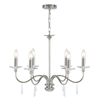 Żyrandol Finsbury Park   Polerowany nikiel Polerowany nikiel FP6-POL-NICKEL Elstead Lighting