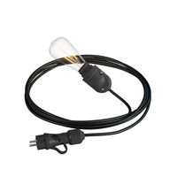 EIVA Snake, przenośna lampa zewnętrzna, z kablem w oplocie 5 m, oprawka i wtyczka IP65 waterproof Creative cables BPSENEMDR12-PSENESM04-L
