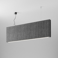 AQfelt STAVE RAFTER 114 LED M927 zwieszany czarny + panel popielaty 59898-M927-D9-00-A2 AQForm