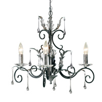 Żyrandol Amarilli Czarny / Srebrna patyna Czarne / Srebrna patyna AML3-BLK-SILVER Elstead Lighting