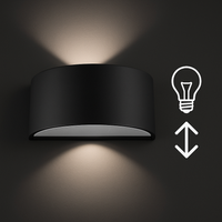 Kinkiet zewnętrzny dwustronny Norlys Vasa E27 120BL Czarny IP65