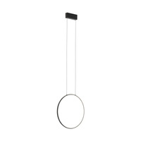 Lampa sufitowa CIRCLE RING LED  Czarny ADANI
