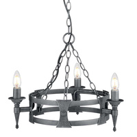 Żyrandol Saxon Czarny / Srebrna patyna Czarne / Srebrna patyna SAX3-BLK-SIL Elstead Lighting