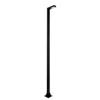 Lampa parkowa NORLYS ASKER POLE PRO 5228BL 300cm 3000K Czarny