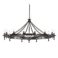Żyrandol Warwick 1 Grafitowa czerń WR12-GRAPHITE Elstead Lighting