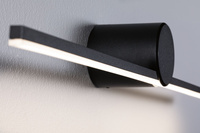 Oprawa ścienna SAVA LED nad lustro 4,2W 250lm 3000K 300mm IP44 230V czarny matowy / metal PAULMANN PL75410