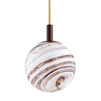 Lampa wisząca ALMIROS biało-brązowy E14 8452 Argon