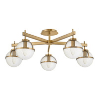 Półplafon Hollis Stary mosiądz Stary mosiądz HK-HOLLIS-5-C-HB Elstead Lighting