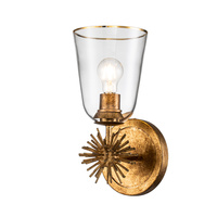 Kinkiet Staring - 1 źródło światła - Przecierane złoto Elstead Lighting STARING-1WB-DG-CLEAR