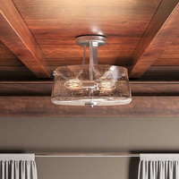 Półplafon Hollister    Polerowany nikiel Polerowany nikiel QZ-HOLLISTER-SF-PN Elstead Lighting
