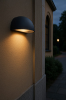 Kinkiet zewnętrzny ogrodowy Norlys Paris Big E27 163BL IP43 Czarny