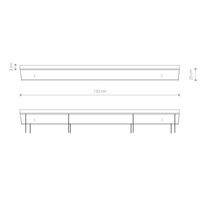 Puszka CAMELEON CANOPY C 1200 Biały Nowodvorski 8555