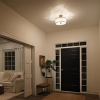 Mały półplafon Lacey Brązowy Brązowy KL-LACEY-SF-MB Elstead Lighting