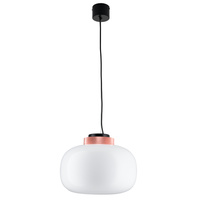Lampa wisząca BOOM LED biało miedziana 35 cm Step into Design 9969P/B white