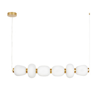 Lampa wisząca BRILLA-6 LED biało-złota 125 cm Step into Design ST-CP241210-6L GOLD