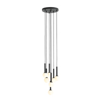 LAMPA WISZĄCA RIU 7 RING ALL BLACK