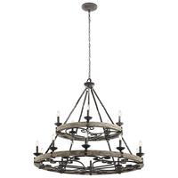 Żyrandol Taulbee 1 Postarzany cynk KL-TAULBEE15 Elstead Lighting