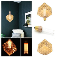 Żarówka designerska LED  E27 - Bursztynowa barwa - 2.5W-Spiral 