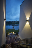 Kinkiet zewnętrzny dwustronny Norlys Voss 1950GR Grafitowy 3000K