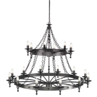 Żyrandol Warwick 1 Grafitowa czerń WR18-GRAPHITE Elstead Lighting